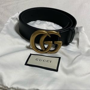 Gucci belt with duster bag